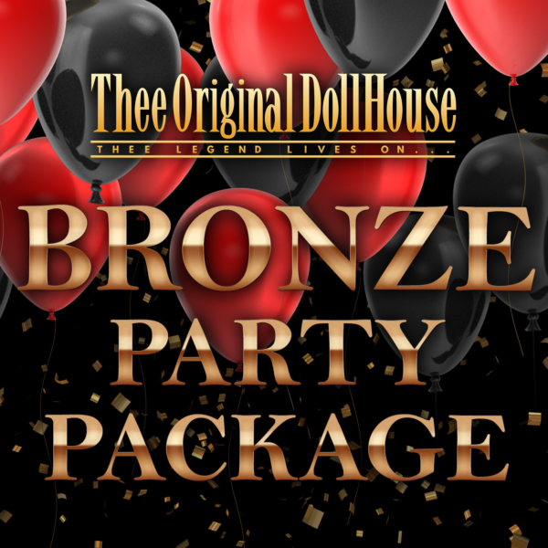 bronze bottle service with party