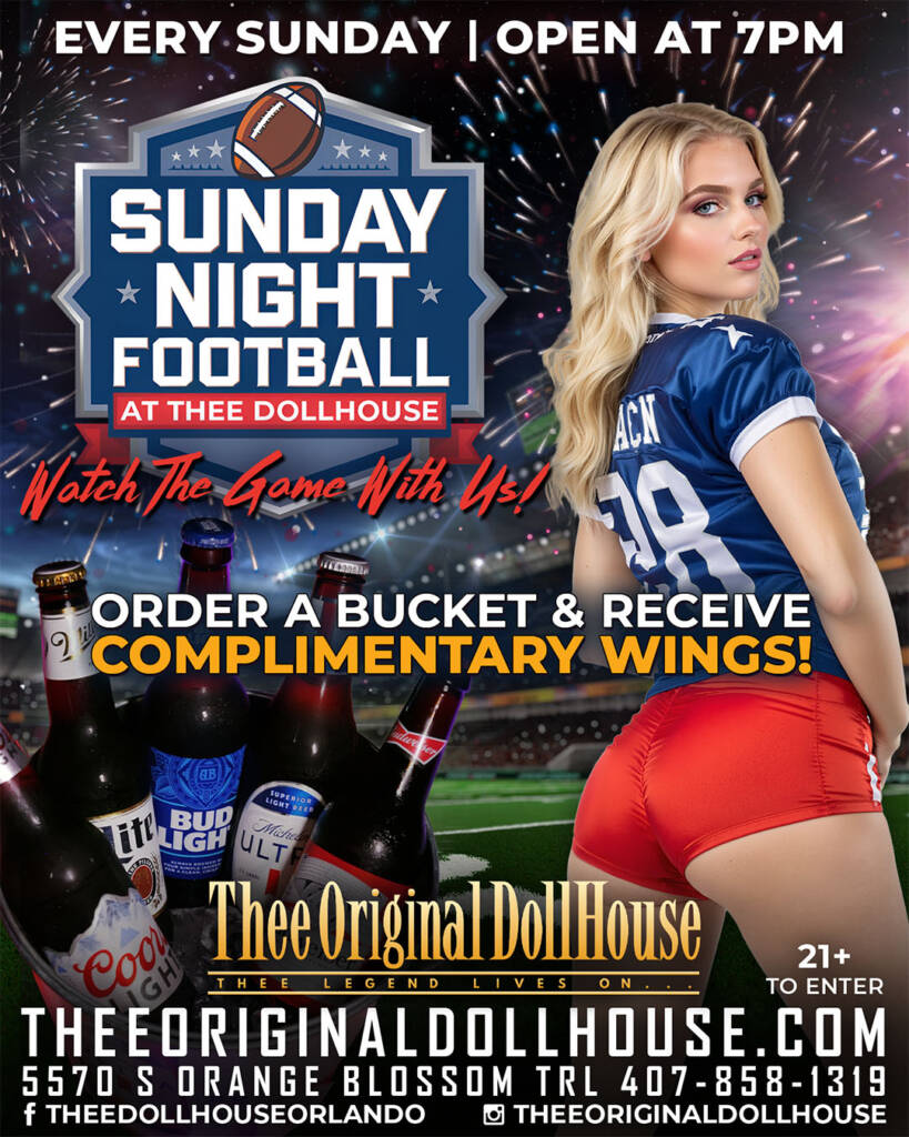 Sunday football at thee original dollhouse orlando
