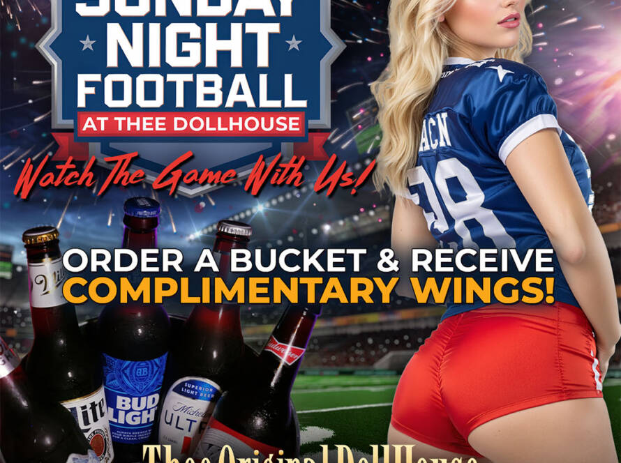 Sunday football at thee original dollhouse orlando