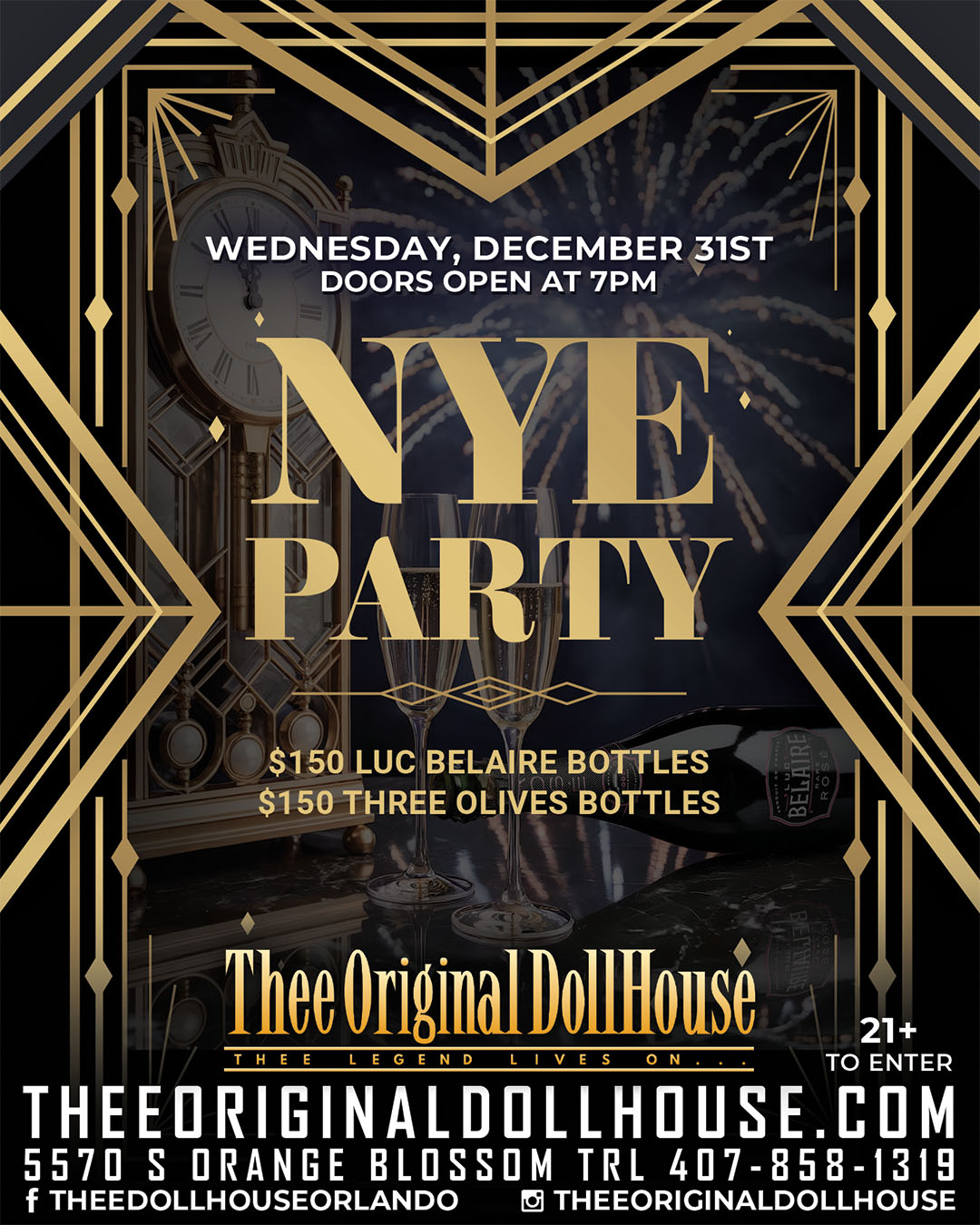 Gatsby New Year's Eve at Dollhouse