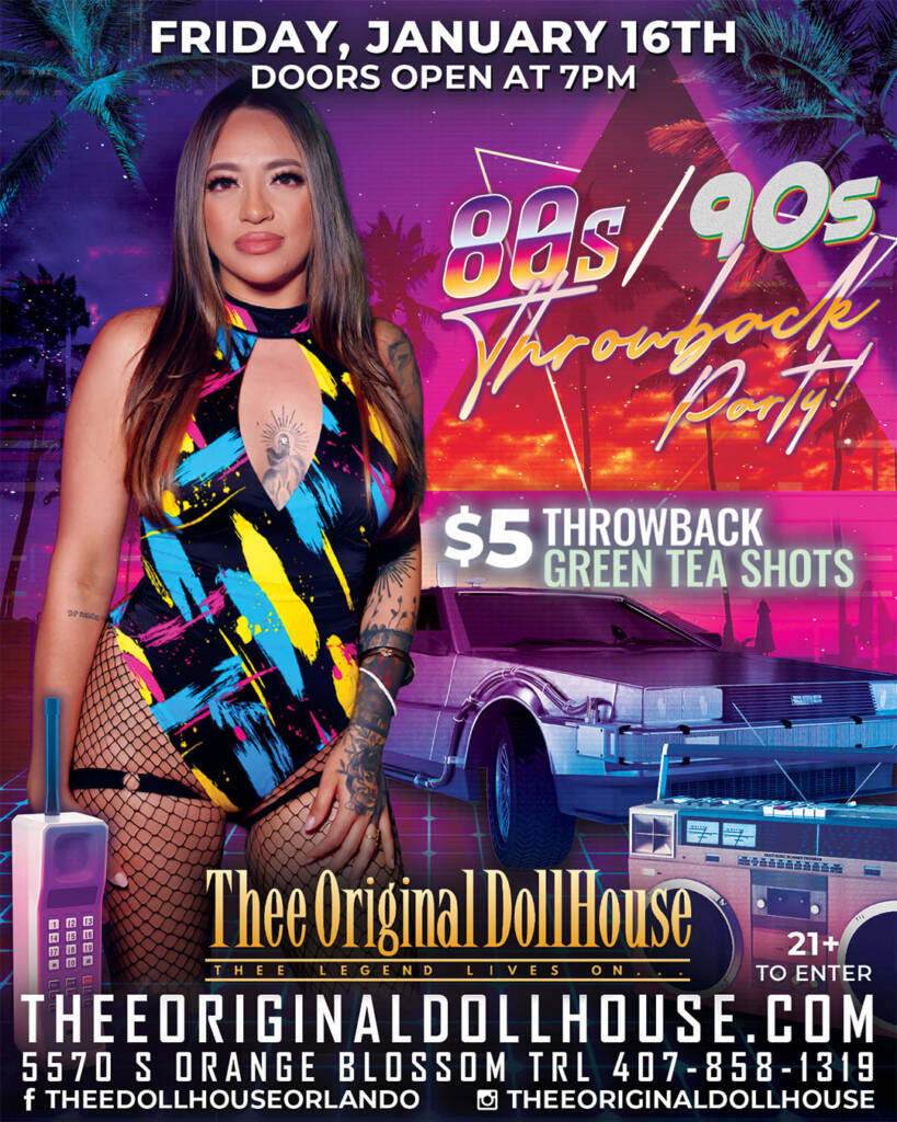 1980s 1990s throwback party at dollhouse