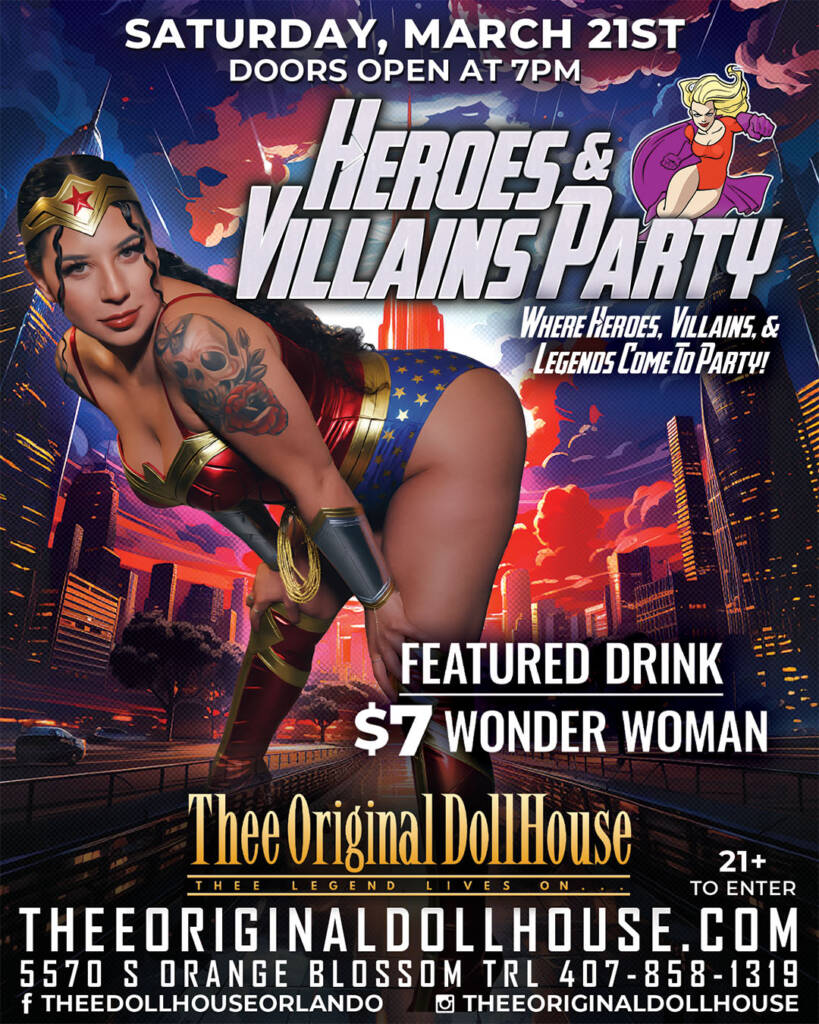 heroes and villains party stripclub cosplay party