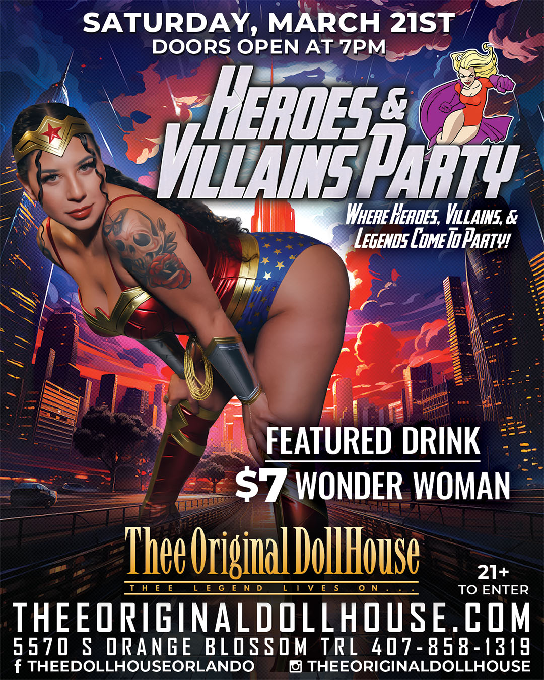 heroes and villains party stripclub cosplay party