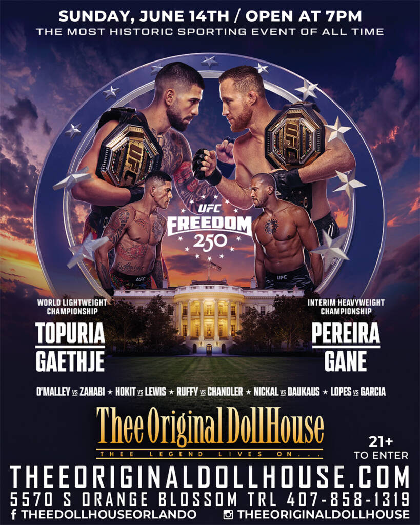 UFC Freedom 250 fight night thee original dollhouse