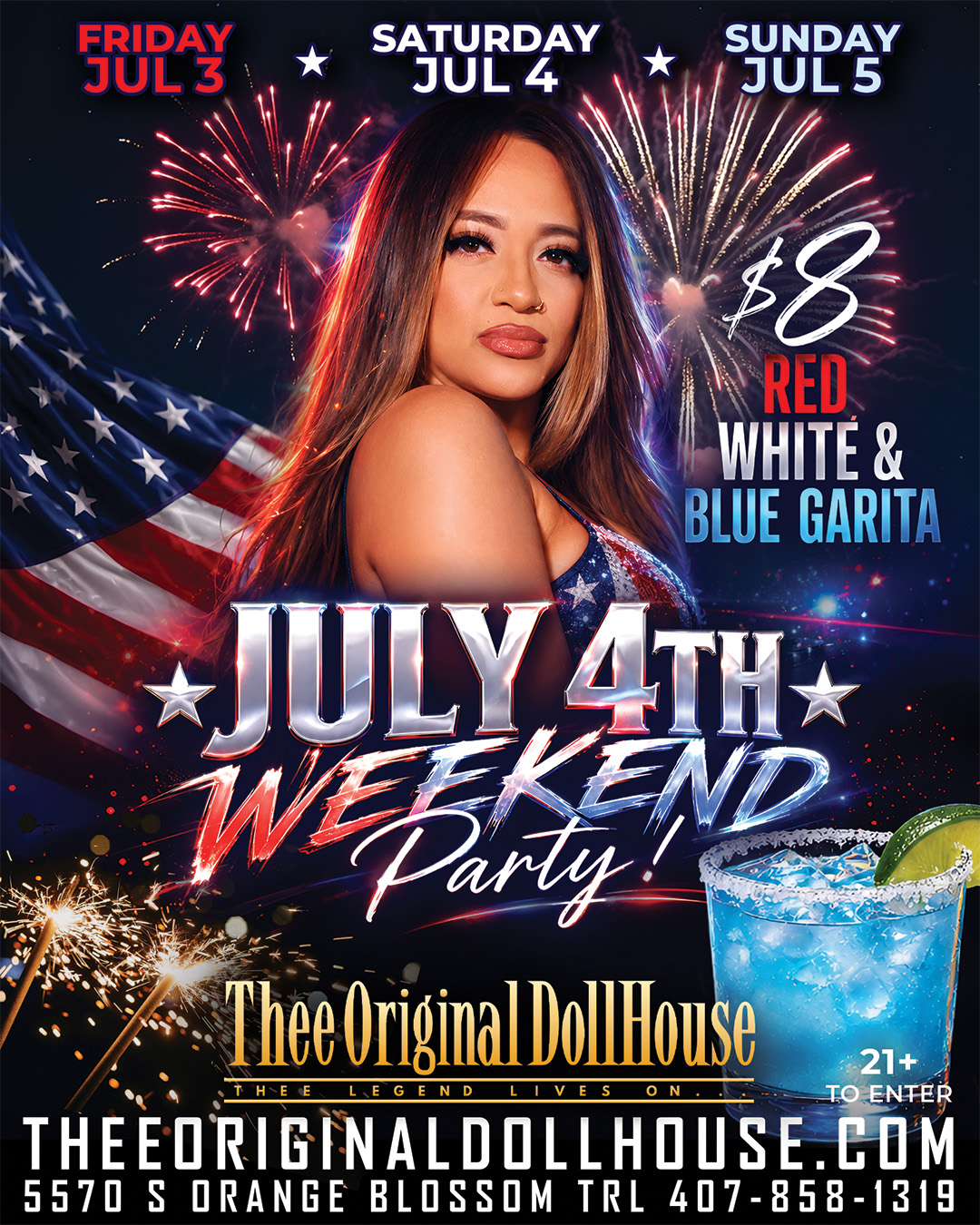 july 4th weekend at thee dollhouse orlando