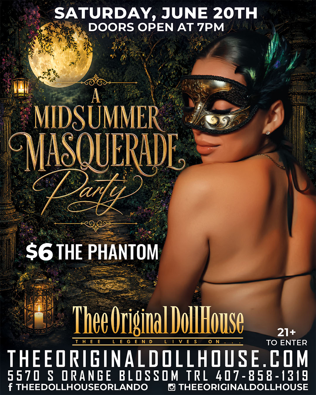 midsummer masquerade party at dollhouse