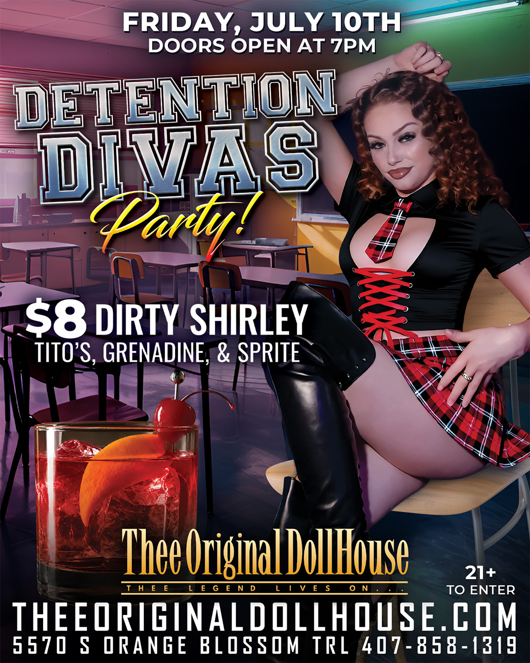 detention divas party at dollhouse