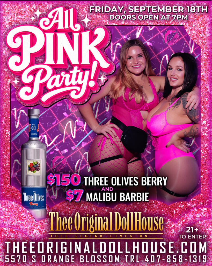 all pink party at thee original dollhouse
