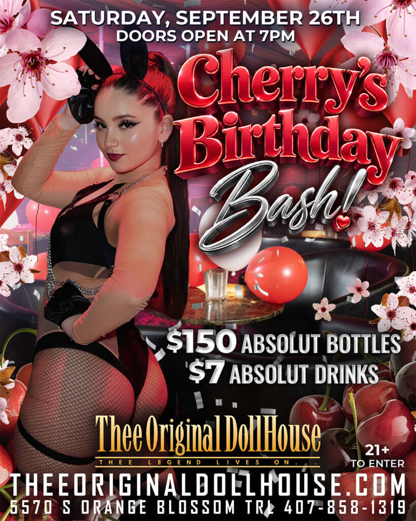 cherry's birthday at thee original dollhouse orlando
