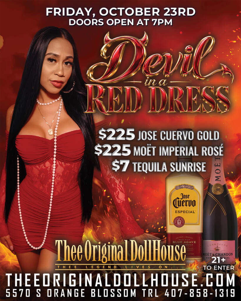 devil in a red dress party