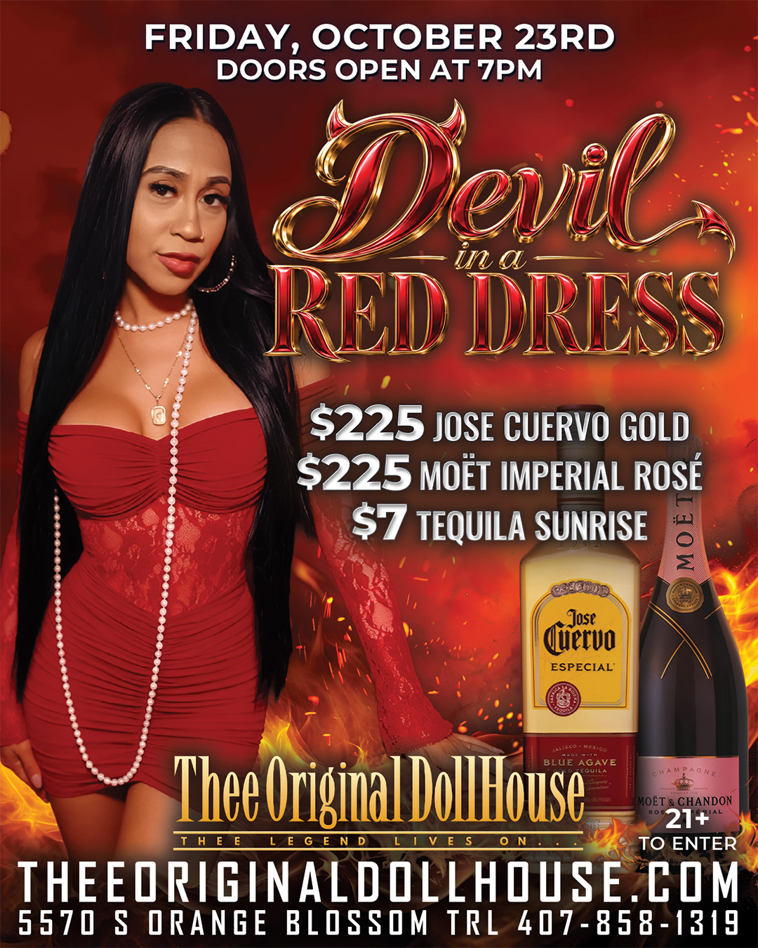 devil in a red dress party