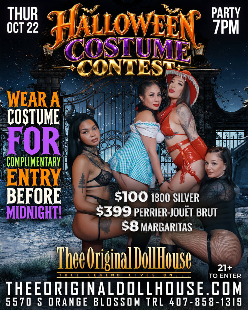 halloween costume contest at thee original dollhouse orlando